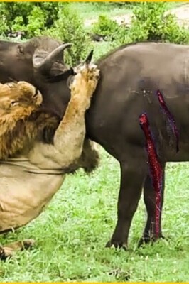(Video) Wildlife Documentary / This Story: A Tailspin In The Style of Lions and Buffalo
