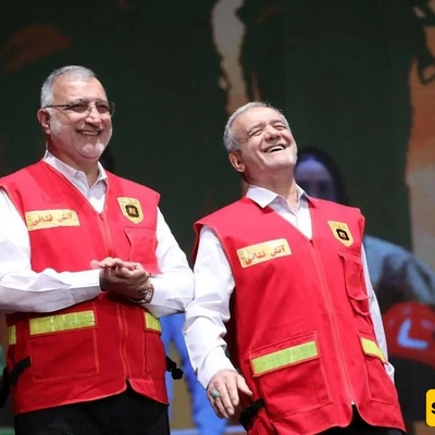 (Photos) When the President and His Election Rival Turned Firefighters! | Interesting Images of Pezeshkian and Zakani on Firefighters’ Day