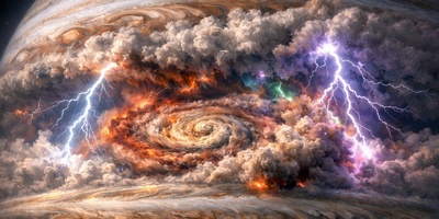 Massive Storms on Jupiter Produce Lightning Up to 100 Times Stronger Than on Earth