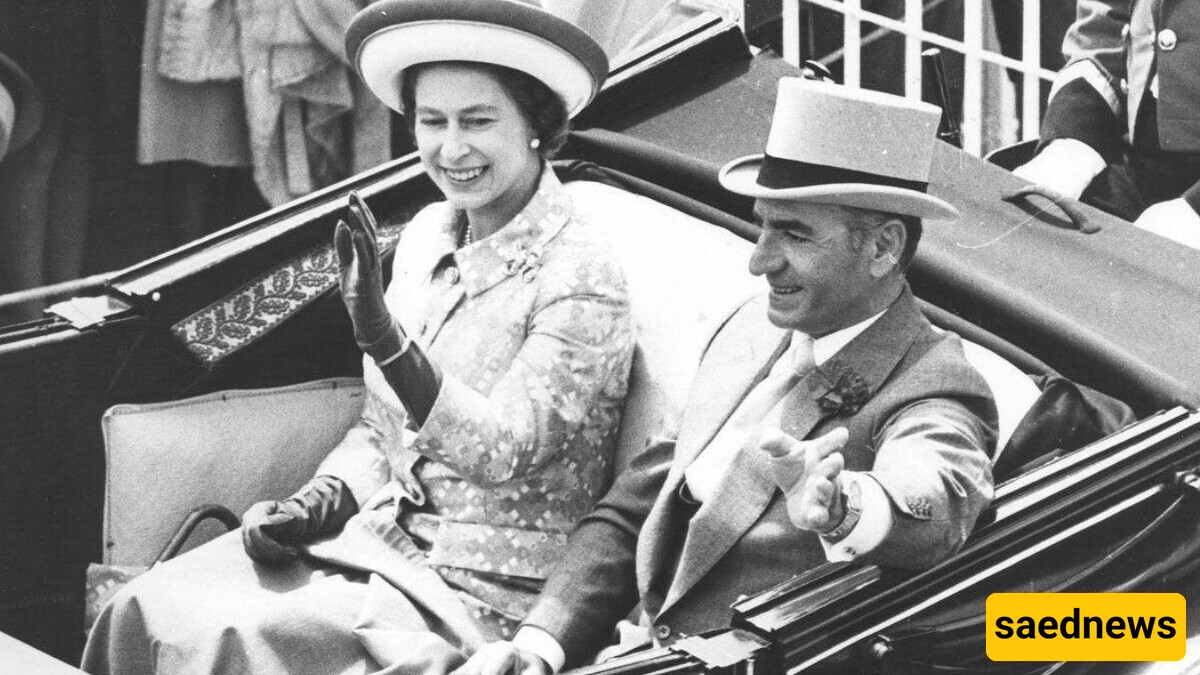 Lavish Reception and Flattery of Mohammad Reza Pahlavi in Welcoming Queen Elizabeth II, + Photo