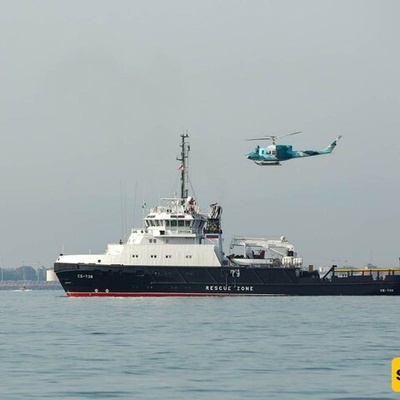 Russian Vessel in Caspian Sea For Joint Drill With Iran