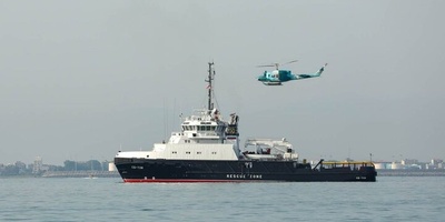 Russian Vessel in Caspian Sea For Joint Drill With Iran