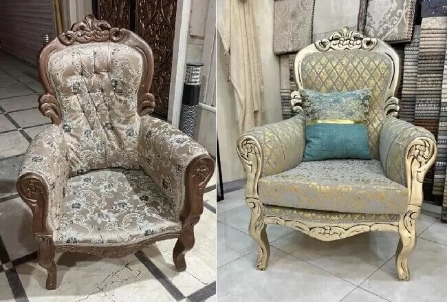 The Unique and Masterful Creativity of a Talented Iranian Mother in Repairing an Old Sofa + Photo /One Can't Help But Admire Such Taste and Delicacy! 👌