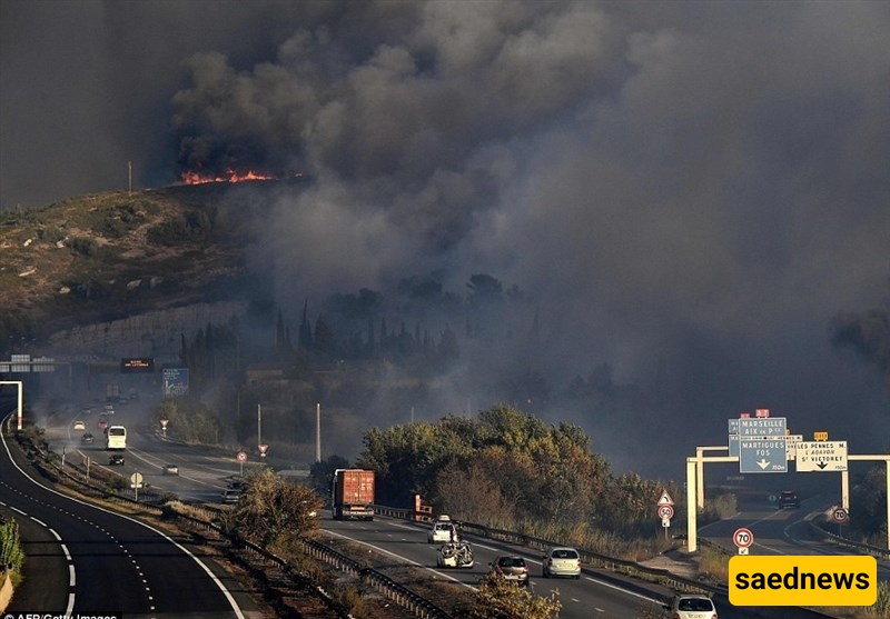 Challenging Day for Firefighters Battling Huge Blaze in France