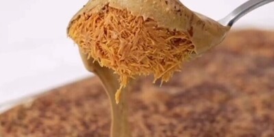 Make Arabic dessert with coffee flavor without an oven and in just three steps + step-by-step video