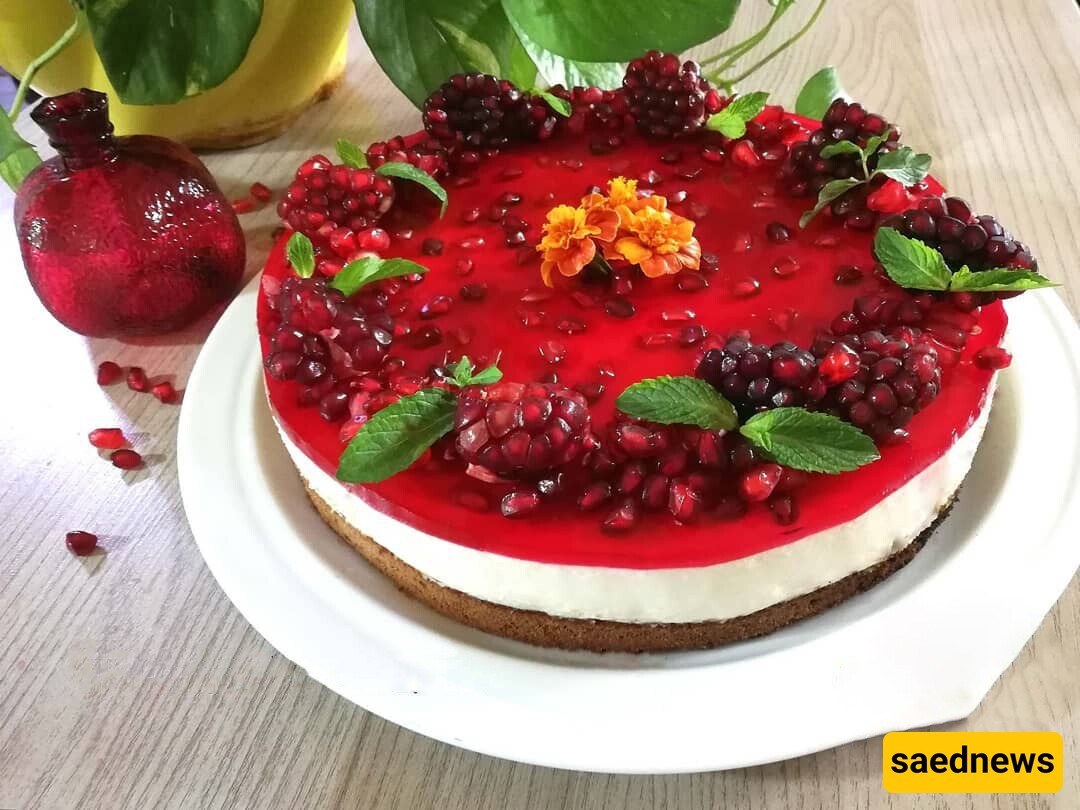 Pomegranate Cheesecake 