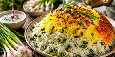 Wild Shallot Rice (Mousir Polo), a Traditional Northern Iranian Dish | A Simple Combination That Creates an Extraordinary Flavor