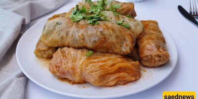 How to Make Stuffed Cabbage Leaves, the Tastiest Traditional and Healthy Dish in Grandma's Style from Tabriz + Special Sauce