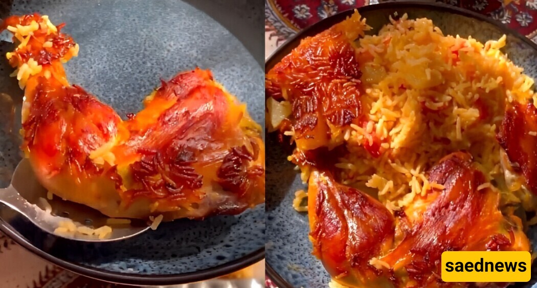 Discover The Secret to Cooking The Most Delicious Tomato Rice With Saffron Chicken Crust Here + Video.