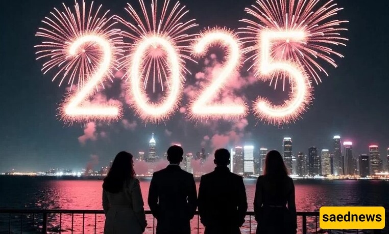 The Grand Celebration Of The New Year In Different Countries / Iranian and foreign actors in the excitement of 2025.