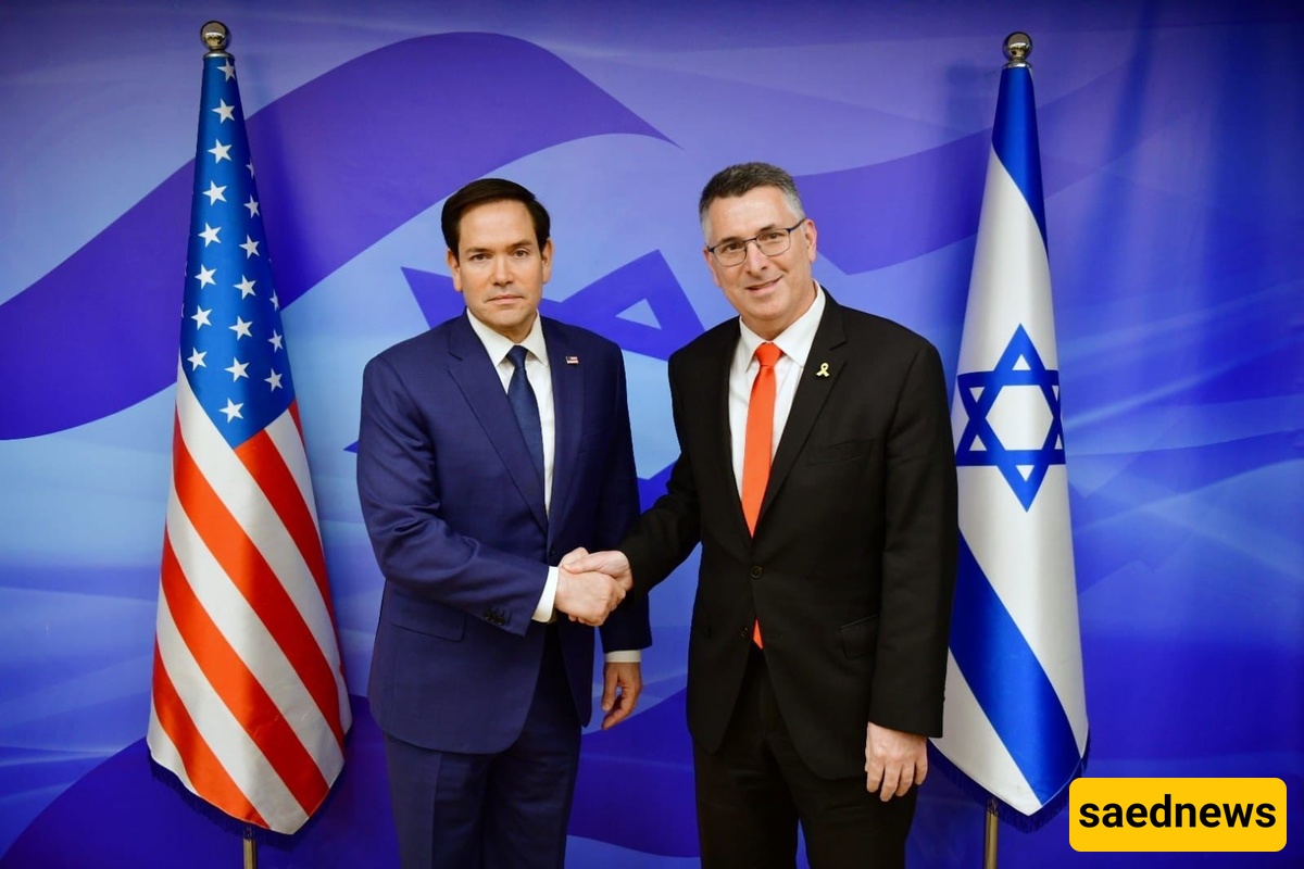 Gadi Sa’ar and U.S. Secretary of State Marco Rubio.