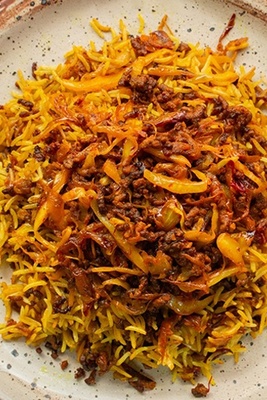Traditional Persian Cabbage Rice Recipe (Kalam Polo)