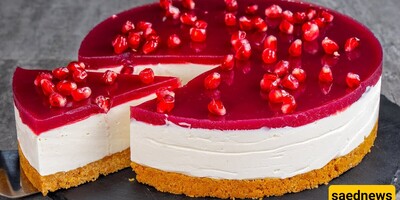 Exquisite Pomegranate Cheesecake Recipe for a Stunning Yalda Night Celebration!