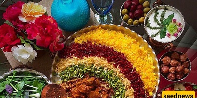 A Unique Idea for a Colorful and Vibrant Iranian Rice Presentation / With These Ideas, the Dining Table Looks More Like a Work of Art!