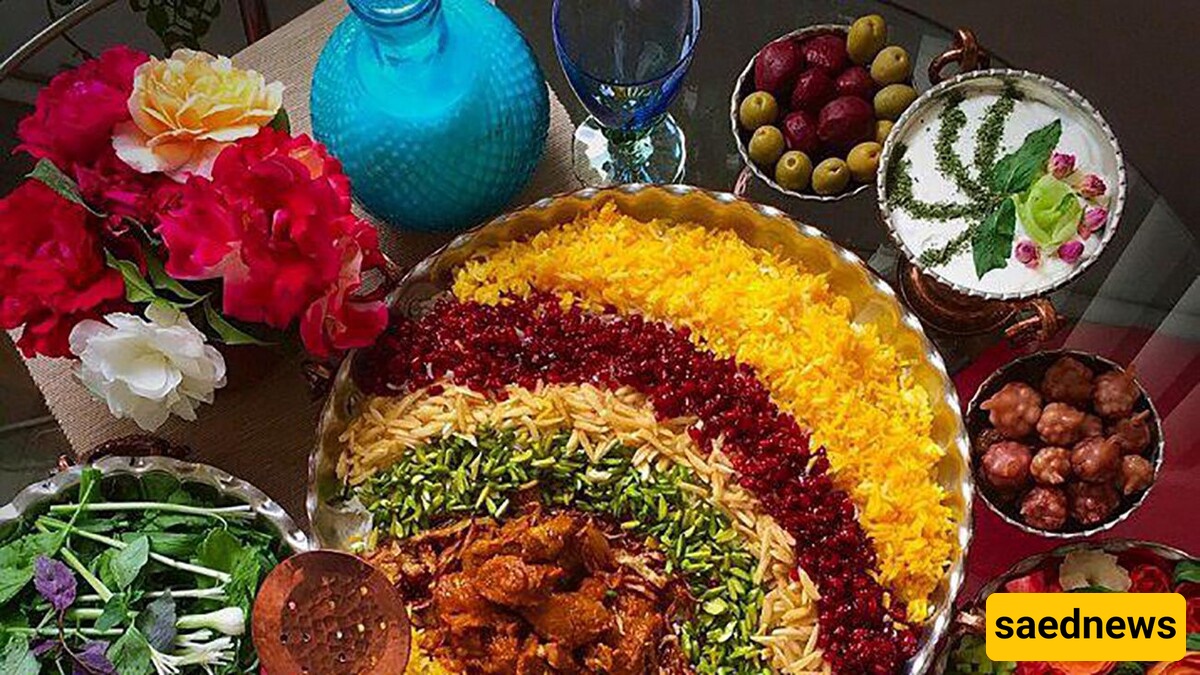 A Unique Idea for a Colorful and Vibrant Iranian Rice Presentation / With These Ideas, the Dining Table Looks More Like a Work of Art!