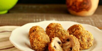 Recipe for Baked Fried Mushrooms