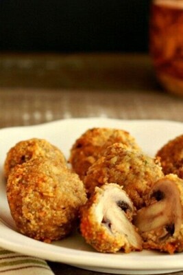 Recipe for Baked Fried Mushrooms
