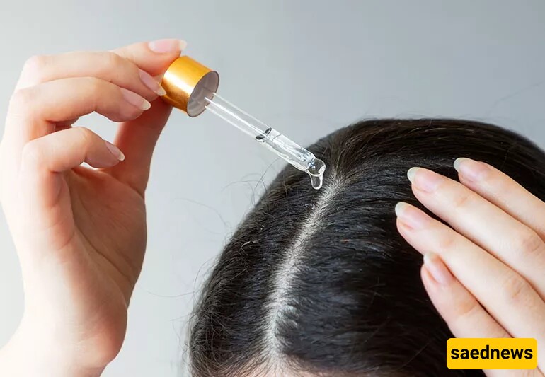 Applying Oil to Hair