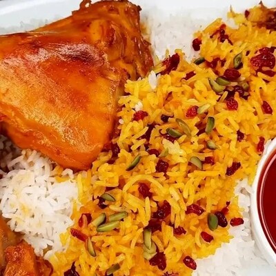 Traditional Dishes / How to Make Persian Saffron Rice with Barberry and Chicken in a Fine-Dining Restaurant Style + Key Tips