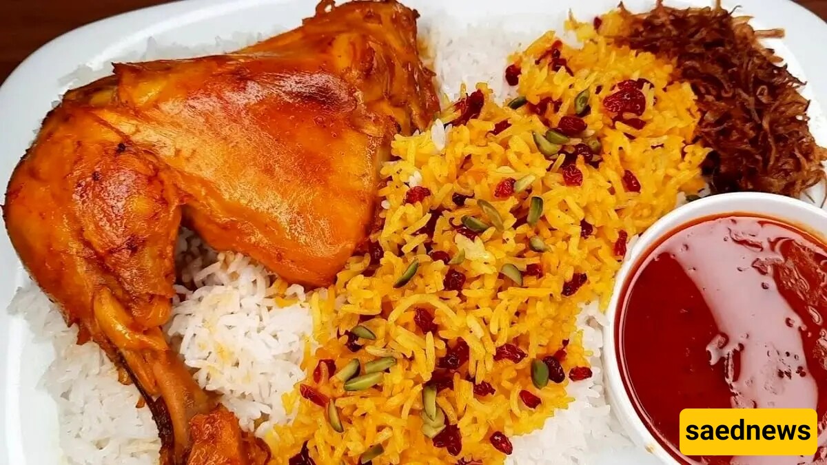 Traditional Dishes / How to Make Persian Saffron Rice with Barberry and Chicken in a Fine-Dining Restaurant Style + Key Tips