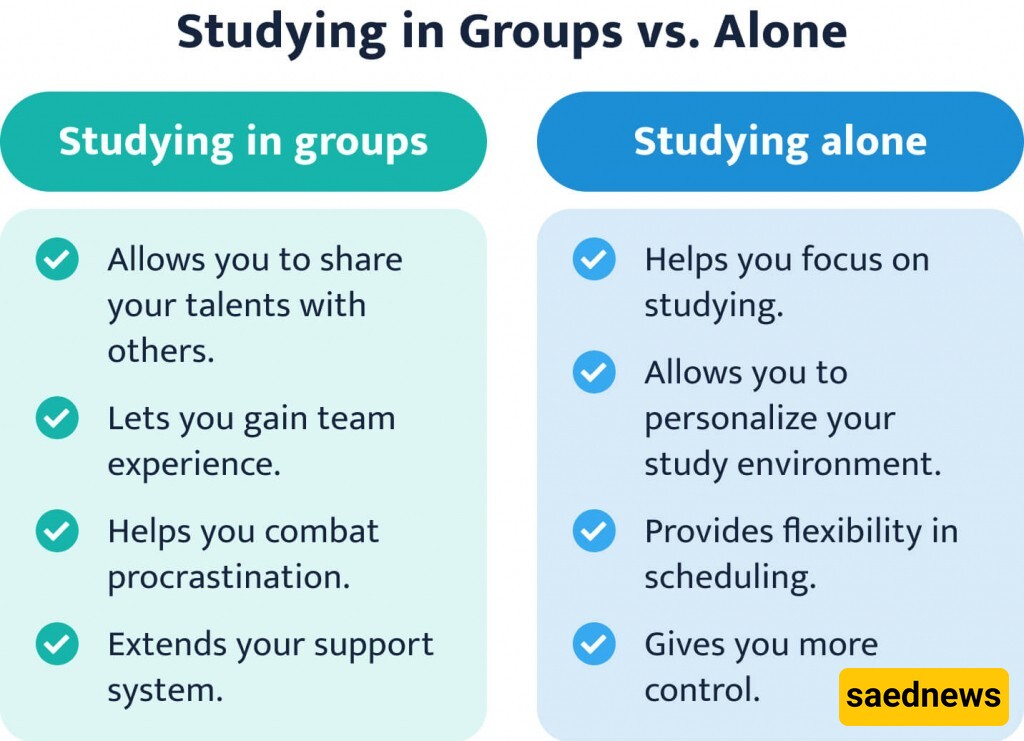 studying alone vs group