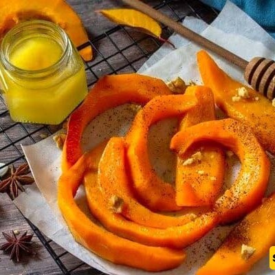 How to Make a Sugar-Free Autumn Dessert with Pumpkin, Grape Molasses, and Walnuts; An Authentic Flavor for Cozy Long Autumn Nights Gatherings!