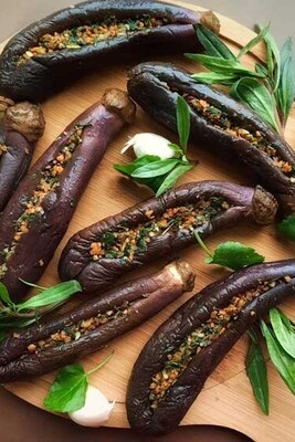 Delicious Stuffed Eggplant Pickle Recipe with Tamarind