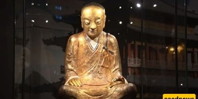 Human Remains Found Inside a 1,000-Year-Old Golden Buddha Statue + Photos