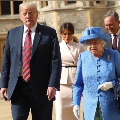 Is this mark a sign of Trump approaching his death?; In what way is the U.S. President similar to the Queen of England in the final days of her life? + Photo