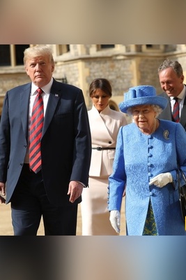 Is this mark a sign of Trump approaching his death?; In what way is the U.S. President similar to the Queen of England in the final days of her life? + Photo