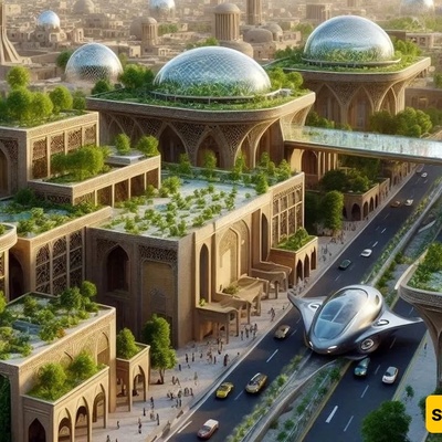 Extraordinary Architecture of Yazd in 3024: AI’s Stunning Vision of a City That Touches the Future + Photos