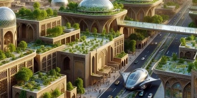 Extraordinary Architecture of Yazd in 3024: AI’s Stunning Vision of a City That Touches the Future + Photos