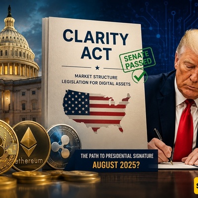 Green Light From The Senate For Historic Crypto Law; Will Trump Sign The “Clarity Act” By August?