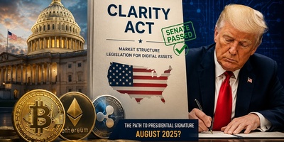 Green Light From The Senate For Historic Crypto Law; Will Trump Sign The “Clarity Act” By August?