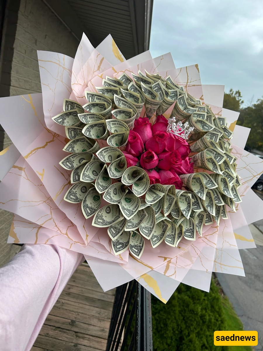 money flower bouquet