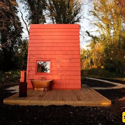 The Charming Architecture of the “Red Cottage” in the Heart of the Forest + Images | See Inside This Small Accommodation