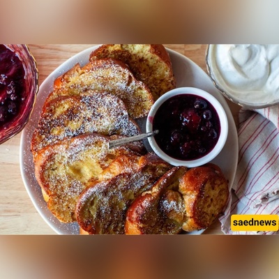 Skip Brunch Lines: This Challah French Toast with Berry Sauce Beats Any $22 Plate.