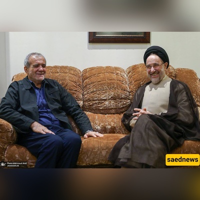 Khatami’s Warm Reunion at Pezeshkian Residence Captured on Video