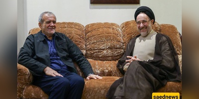 Khatami’s Warm Reunion at Pezeshkian Residence Captured on Video
