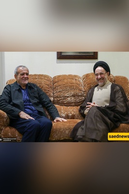 Khatami’s Warm Reunion at Pezeshkian Residence Captured on Video