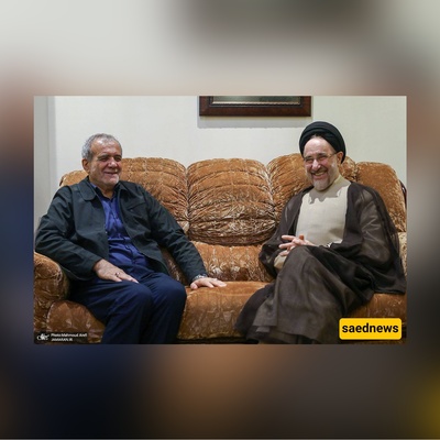 Khatami’s Warm Reunion at Pezeshkian Residence Captured on Video