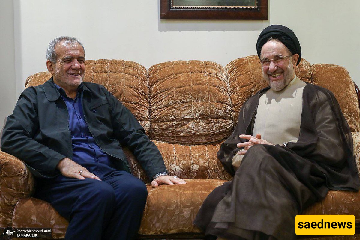 Khatami’s Warm Reunion at Pezeshkian Residence Captured on Video