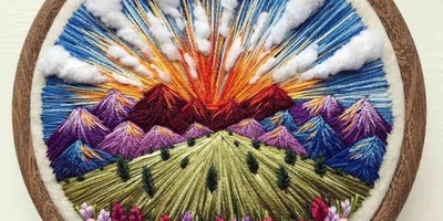 A Journey into the Art of Cream Thread Embroidery