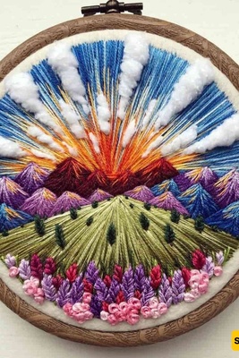 A Journey into the Art of Cream Thread Embroidery