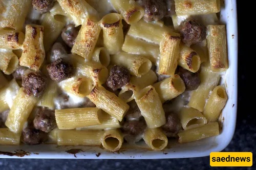 This Cozy Baked Rigatoni Hides Dozens of Tiny Meatballs — The Snow Day Comfort You Need