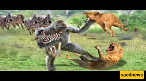 Wildlife Documentary Video / This Story: Lion Attack on Antelope, Zebra, and Monkey