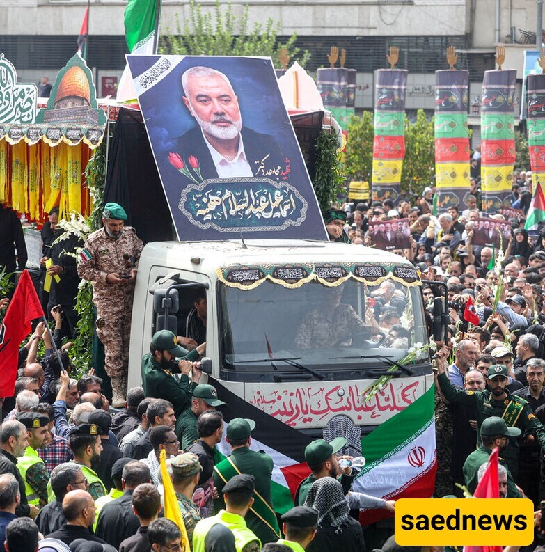 [PHOTOS] Tehran Holds Mass Funeral for Martyr Haniyeh: A Day of Mourning and Solidarity