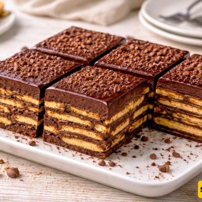 No-Bake Biscuit Cake Recipe with Petit Beurre | Step-by-Step Visual Guide