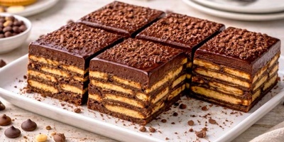 No-Bake Biscuit Cake Recipe with Petit Beurre | Step-by-Step Visual Guide