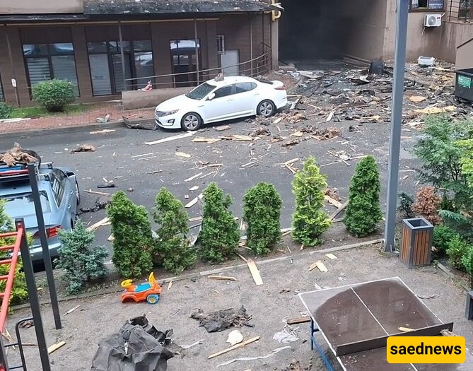 Missile Hits Vicinity of Azerbaijani Embassy in Kyiv